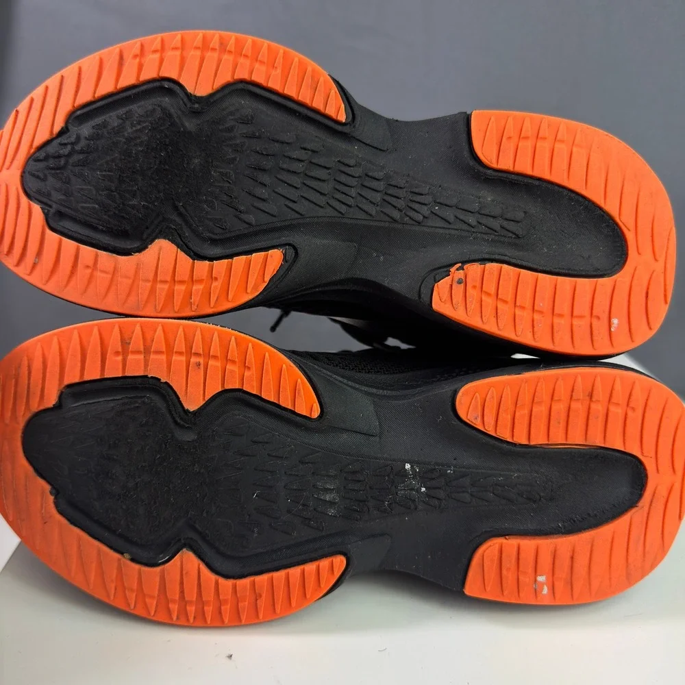 BAAS PLOA Mens Size 5.5 Black Orange Athletic Trail Running Shoes Sneakers